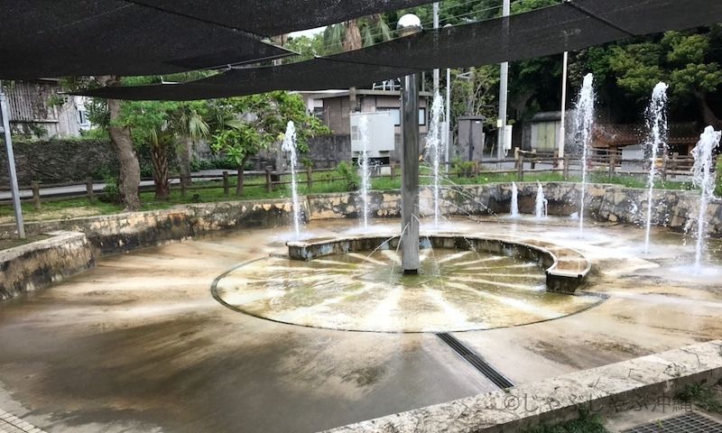 大川児童公園の噴水