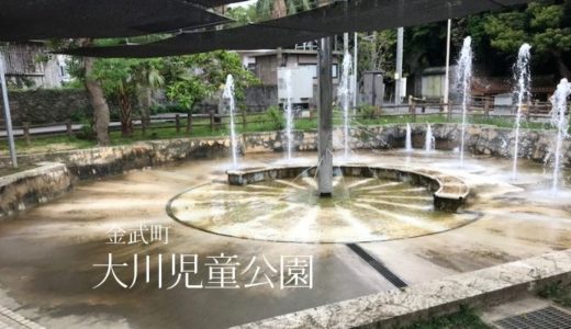 【金武町】大川児童公園に行ってきた！噴水で水遊びできる子供に人気のスポット